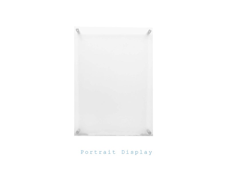 Cohpoh 6x8 Floating Acrylic Picture Frame With Chrome Standoff Double Panel Wall Mount Photo Frame for Picture Up To inches (Inner Max Size is 6x8 inch) - Image 3